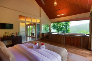 TV a/nebo společenská místnost v ubytování Silent Brook Resort - Coorg