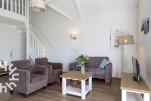 Χώρος καθιστικού στο OV072 Exklusives 4P-Ferienhaus in bester Lage in Giethoorn