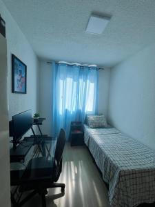 Postel nebo postele na pokoji v ubytování Apartamento 2 Quartos Aconchegante a 21 Km e 30min do Aeroporto de Confins + 16 fotografií