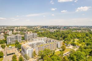Výhľad na mesto Krakov alebo výhľad na mesto priamo z apartmánu