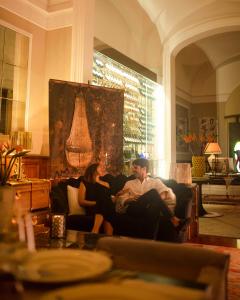 Area soggiorno di Palazzo del Corso – Boutique Hotel