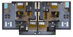 Půdorys ubytování Das Goldjuwel - Luxury Apartments with private Spa