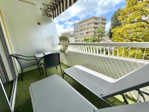 Balkon atau teras di Hôtel Victoria
