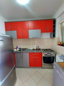 Η κουζίνα ή μικρή κουζίνα στο Apt Iva 2