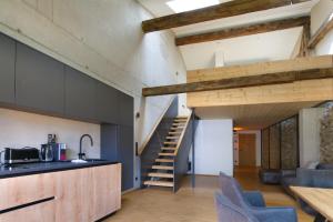Η κουζίνα ή μικρή κουζίνα στο Adlerhaus, Loft Wörner -410-