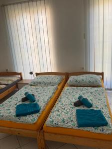 Postel nebo postele na pokoji v ubytování Ubytování U Hradu