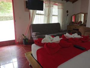 Posezení v ubytování Libélula finca-hotel