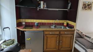 Kuchyň nebo kuchyňský kout v ubytování Gourmandise + 20 fotografií