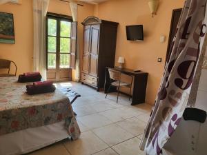 TV a/nebo společenská místnost v ubytování HOTEL PASTERAL RIU TER