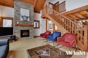 Χώρος καθιστικού στο Alpha Ö - Chalet Spa et detente
