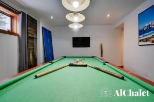 Τραπέζι μπιλιάρδου στο Alpha Ö - Chalet Spa et detente