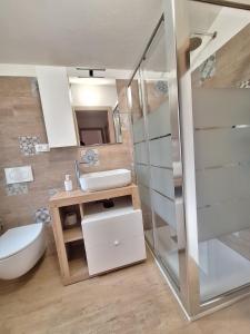 Koupelna v ubytování Casa Martin 2