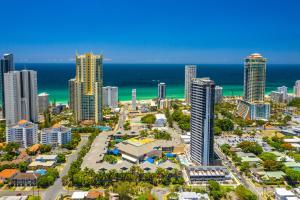 Nespecifikovaný výhled na destinaci Gold Coast nebo výhled na město při pohledu z rezortu