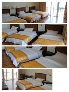 Voodi või voodid majutusasutuse 海天酒店 toas