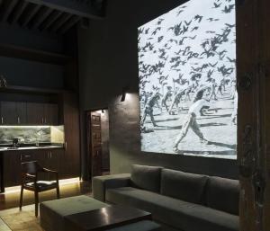 Χώρος καθιστικού στο Casa Restauro