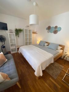 Vuode tai vuoteita majoituspaikassa Studio im Wienerwald - Mödling