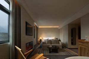 Letto o letti in una camera di Phoenix Hall House Hotel