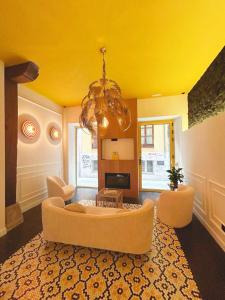 Posezení v ubytování Lemon Suites Santander