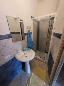 Koupelna v ubytování VILLA TRAMONTI SUL MARE