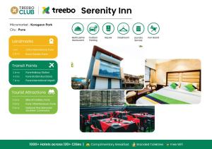 Certifikát, hodnocení, plakát nebo jiný dokument vystavený v ubytování Treebo Serenity Inn, Koregaon Park