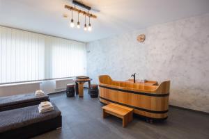 Svetainės erdvė apgyvendinimo įstaigoje A studio Veselka Litomyšl