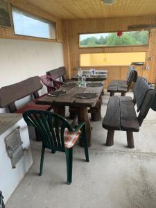 Posezení v ubytování Apartmá 2 Zbytiny
