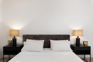 Ένα ή περισσότερα κρεβάτια σε δωμάτιο στο Modern 1BR Spacious Apartment with Terrace - Close to St Thomas Bay