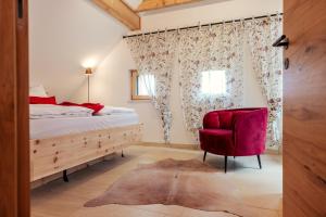 Voodi või voodid majutusasutuse ALMCHALET Rubin toas