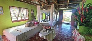 Zahrada ubytování Jima's Home Retreat