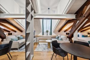 Area soggiorno di GLANDON Rooms Haldenhof - Self-Check-In