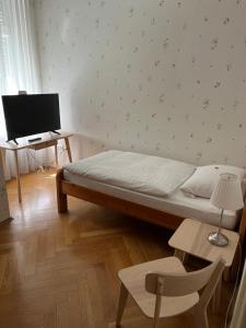 TV a/nebo společenská místnost v ubytování Hotel Villa Arnold