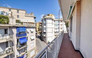a balcony of a building with white buildings at Lovely Apartment In Sestri Levante in Sestri Levante
