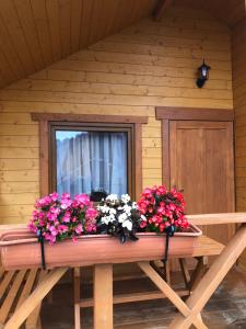 Balkón alebo terasa v ubytovaní Domki Magnolia