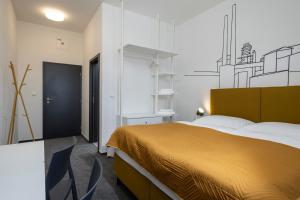 Postel nebo postele na pokoji v ubytování Design Hotel VP1 ART