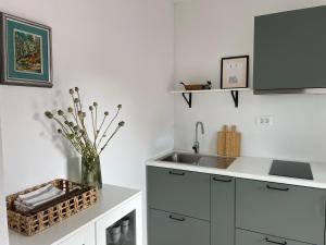 Kuchyň nebo kuchyňský kout v ubytování B&B Apartment for2