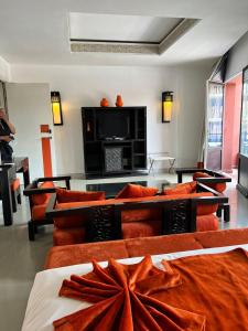 Posezení v ubytování La Renaissance hôtel Marrakech
