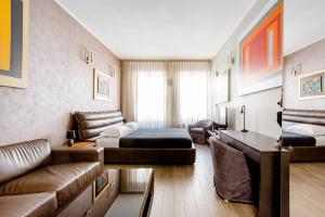 Khu vực ghế ngồi tại Hotel Vitruvio