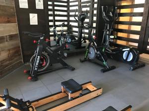 Posilňovňa alebo fitness centrum v ubytovaní "Alpages de Val Cenis"-Skis aux pieds-Spa-Wifi-Garage-Calme!