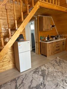 Kuchyň nebo kuchyňský kout v ubytování Guest house SHAM