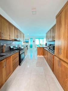 Kuchyň nebo kuchyňský kout v ubytování Villa Angel