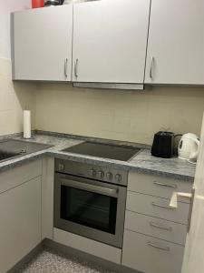 Η κουζίνα ή μικρή κουζίνα στο 1 Zimmer Appartment