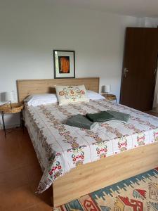 Ένα ή περισσότερα κρεβάτια σε δωμάτιο στο Apartament cu terasa