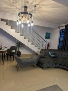 Posezení v ubytování E4 properties