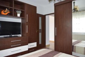 Televisyen dan/atau pusat hiburan di Apartament Cathedral View Republicii RHBM