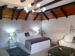 Katil atau katil-katil dalam bilik di Moravska Obala - Prenoćište i Restoran