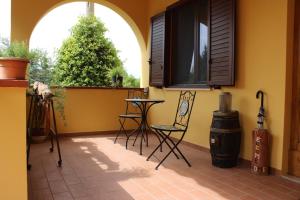 Balkón nebo terasa v ubytování B&B Terre Toscane