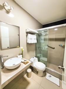 Koupelna v ubytování Acuario Hotel & Suite + 19 fotografií