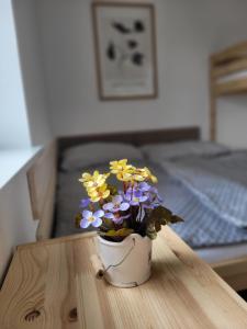 Postel nebo postele na pokoji v ubytování Ferienwohnung Reich