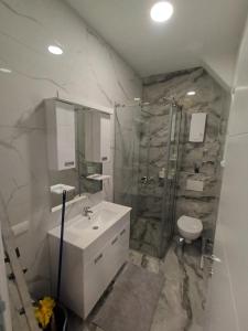 Koupelna v ubytování Gorana 1