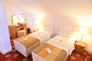 Postel nebo postele na pokoji v ubytování Pirin rooms